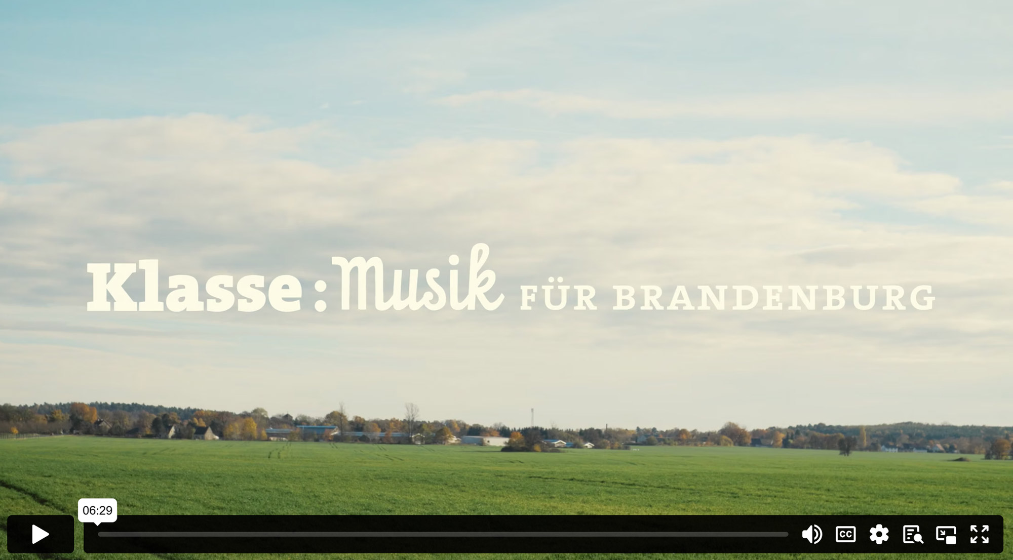 Video mit dem Titel Klasse:Musik in Brandenburg